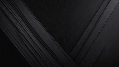 The primary subject of the image is a black background with a pattern of black and white stripes. The setting is a dark room, and the visual style appears to be a digital art or illustration. The colors and mood of the image are predominantly dark and moody, with the black and white stripes adding a sense of contrast and depth.