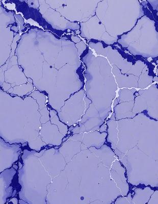 The primary subject of the image is a blue marble wall with a pattern of white and blue streaks. The setting is a room with a blue marble wall, and the visual style is a photo. The dominant colors are blue and white, creating a calm and serene atmosphere.
