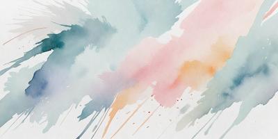 The primary subject of the image is a painting or drawing of a colorful, abstract scene. The setting is a white background, which provides a clean and uncluttered appearance. The visual style is a mix of watercolor and digital art, creating a unique and artistic representation. The colors and mood of the image are vibrant and lively, with a focus on the various shades of pink, orange, and blue.