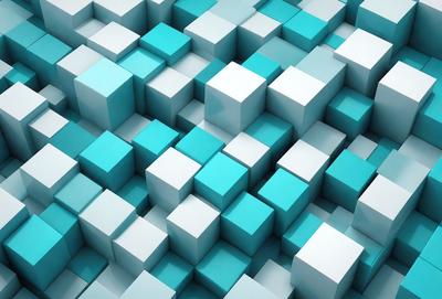 The primary subject of the image is a blue and white checkered pattern. The setting is a blue and white checkered surface, which creates a visually appealing and cohesive design. The visual style of the image is a digital art or illustration, as it is a well-crafted and detailed pattern. The dominant colors in the image are blue and white, which contribute to a calm and soothing atmosphere.