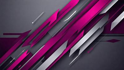 The primary subject of the image is a purple and pink abstract design. The setting is a gray background, which contrasts with the vibrant colors of the design. The visual style appears to be a combination of digital art and illustration, creating a unique and eye-catching pattern. The dominant colors in the image are purple and pink, giving the design a bold and lively atmosphere.