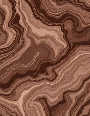 The image features a brown and white marbled pattern on a wooden surface. The primary subject is the intricate and visually appealing design of the marbled pattern. The setting is a wooden table or countertop, which serves as the background for the pattern. The visual style is a close-up of the marbled pattern, showcasing its details and texture. The colors and mood of the image are warm and earthy, with the brown and white colors creating a sense of natural beauty and elegance.