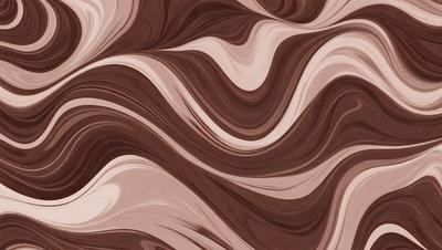 The primary subject of the image is a brown and white patterned wallpaper. The setting is a room with a brown and white striped wallpaper. The visual style is a close-up of the wallpaper, showcasing its intricate design. The colors and mood of the image are warm and inviting, with the brown and white colors creating a cozy atmosphere.