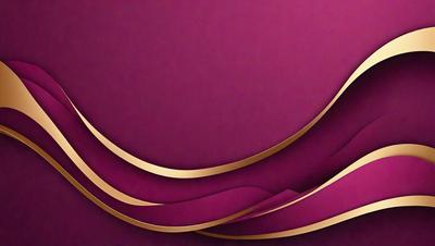 The primary subject of the image is a purple background with a gold design. The setting is a wall, and the visual style is a combination of digital art and illustration. The dominant colors are purple and gold, creating a luxurious and elegant atmosphere.