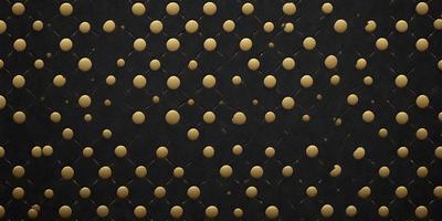 The primary subject of the image is a patterned surface with a black background. The surface is covered with a variety of gold circles, giving it a unique and visually appealing appearance. The gold circles are scattered throughout the pattern, creating a sense of depth and interest. The overall atmosphere of the image is elegant and sophisticated, with the gold circles adding a touch of luxury and refinement to the black background.