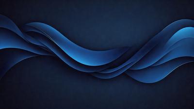 The primary subject of the image is a blue wave, which is the main object, scene, or focus of the image. The setting or background is a dark blue sky, and the visual style is a digital art or illustration. The dominant colors and overall atmosphere are dark and moody, with the blue wave being the most prominent feature in the scene.