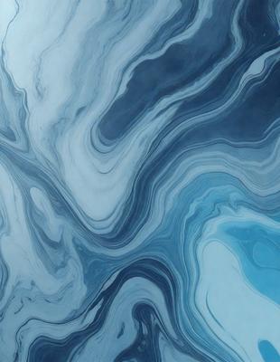 The primary subject of the image is a blue and white ocean wave. The setting is the ocean, with the wave being the main focus of the image. The visual style is a photo of the ocean, capturing the beauty of the wave. The dominant colors are blue and white, creating a serene and calming atmosphere.