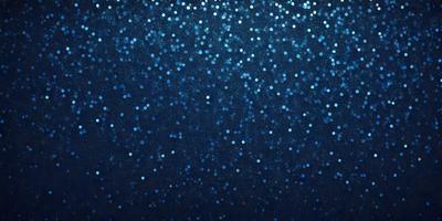 The primary subject of the image is a blue background with a pattern of white lights. The setting appears to be a night sky, and the visual style is a combination of a photo and digital art. The dominant colors are blue and white, creating a serene and calming atmosphere.
