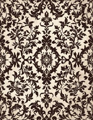 The primary subject of the image is a patterned wallpaper with a floral design. The setting is a room with a wall covered in the wallpaper. The visual style is a close-up of the wallpaper, showcasing the intricate details of the floral pattern. The colors and mood of the image are warm and inviting, with the floral pattern adding a touch of natural beauty to the space.