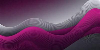 The primary subject of the image is a purple and pink wave-like pattern. The setting is a gray wall, which serves as the backdrop for the pattern. The visual style is a combination of digital art and illustration, creating a unique and eye-catching design. The dominant colors in the image are purple and pink, giving the pattern a vibrant and lively appearance.