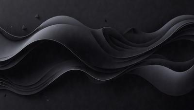 The primary subject of the image is a black and white illustration of a wave. The setting is a dark background, which emphasizes the wave's shape and form. The visual style is a combination of digital art and illustration, creating a unique and artistic representation of the wave. The colors and mood are predominantly black and white, giving the image a classic and timeless feel.