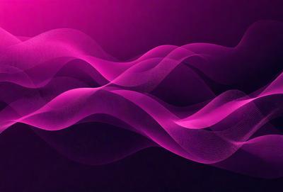 The primary subject of the image is a purple wave pattern, which is the main object, scene, or focus of the image. The setting or background is a dark purple surface, which adds to the overall atmosphere. The visual style of the image is a digital art or illustration, as it is a pattern or texture that is digitally created. The dominant colors in the image are purple and pink, which contribute to the mood of the image.