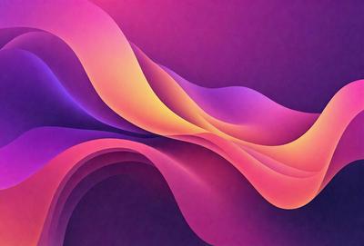 The primary subject of the image is a colorful, abstract design featuring a mix of purple, orange, and yellow hues. The setting is a purple background, which complements the vibrant colors of the design. The visual style appears to be a digital art or illustration, as it is a creative and artistic representation of the colors and patterns. The overall atmosphere is lively and energetic, as the colors and design elements work together to create a dynamic and engaging visual experience.