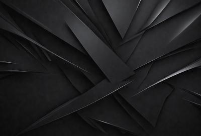 The primary subject of the image is a black and white pattern, which appears to be a digital art or illustration. The setting is a black background, and the visual style is a combination of digital art and drawing. The dominant colors are black and white, creating a bold and striking atmosphere.