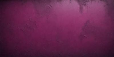 The primary subject of the image is a large, purple wall. The setting is a room with a red wall, and the visual style is a close-up of the wall. The dominant colors are purple and red, creating a bold and striking atmosphere.