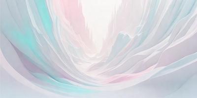The primary subject of the image is a mountainous landscape with a colorful, textured appearance. The setting is a mountain range with a white and pink color scheme. The visual style is a combination of digital art and illustration, creating a unique and vibrant scene. The colors and mood of the image evoke a sense of wonder and awe, as the viewer is drawn into the intricate and captivating world of the mountain range.