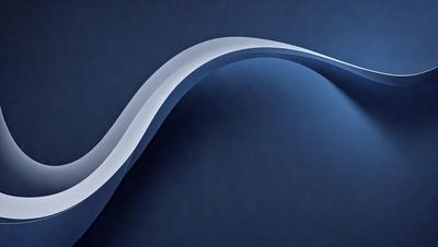 The primary subject of the image is a white wave, which is the main object, scene, or focus of the image. The setting or background is a dark blue surface, which creates a contrasting and dramatic effect. The visual style of the image is digital art, as it is a digital representation of a wave. The dominant colors in the image are white and blue, with the white wave standing out against the dark blue background. The overall atmosphere of the image is dynamic and visually striking.