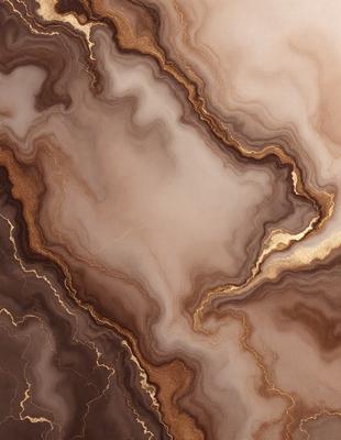The primary subject of the image is a marble surface with a unique and intricate pattern. The setting is a natural environment, possibly a rock formation or a stone wall. The visual style is a close-up of the marble surface, showcasing its texture and details. The colors and mood of the image are predominantly earthy tones, giving it a natural and organic feel.