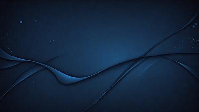 The primary subject of the image is a blue background with a wave-like design. The setting is a dark blue background, which creates a contrast with the wave design. The visual style is a digital art or illustration, as the wave design appears to be a digital creation. The colors and mood of the image are predominantly dark blue, creating a calm and serene atmosphere.