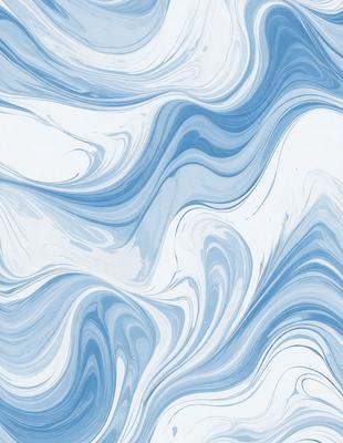 The primary subject of the image is a blue and white swirling pattern, which appears to be a digital art or illustration. The setting is a white and blue background, creating a visually appealing contrast. The visual style is a combination of digital art and illustration, giving the image a unique and artistic appearance. The dominant colors are blue and white, creating a sense of calmness and tranquility.
