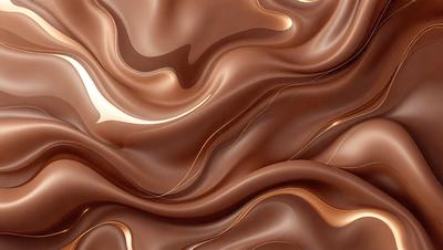 The primary subject of the image is a close-up of a chocolate-colored surface, possibly a chocolate bar or a chocolate-themed wallpaper. The setting is a room with a brown background, which complements the chocolate theme. The visual style is a close-up of the chocolate surface, showcasing its texture and details. The colors and mood of the image are predominantly brown, creating a warm and cozy atmosphere.