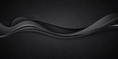 The primary subject of the image is a modern, sleek design element, possibly a piece of art or a decorative piece. The setting is a dark background, which highlights the design and adds a sense of sophistication. The visual style is a combination of digital art and illustration, creating a unique and modern appearance. The colors and mood of the image are predominantly black and silver, giving it a contemporary and elegant feel.