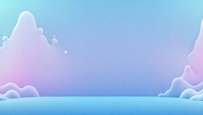 The primary subject of the image is a blue ocean with a few bubbles floating on the surface. The setting is a vast, open ocean with a clear blue sky in the background. The visual style is a digital art or illustration, creating a serene and calming atmosphere. The dominant colors are blue and white, with the blue ocean and white bubbles creating a sense of tranquility.
