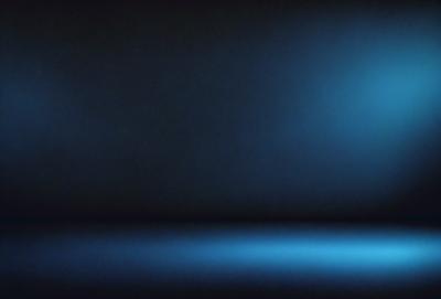 The primary subject of the image is a blue wall. The setting is a dark room, and the visual style appears to be a photo. The dominant colors are blue and black, creating a moody atmosphere.