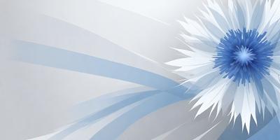 The primary subject of the image is a white flower, which is the main object, scene, or focus of the image. The setting or background of the image is a white wall, which provides a clean and minimalistic environment. The visual style of the image is digital art, as it is a digital illustration of a flower. The dominant colors in the image are white and blue, creating a calm and serene atmosphere.