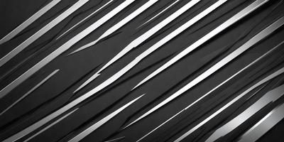 The primary subject of the image is a black and white patterned surface, which appears to be a wall or a piece of artwork. The setting is a dark room, and the visual style is a combination of a photo and a digital artwork. The dominant colors are black and white, and the overall atmosphere is somewhat mysterious and intriguing.