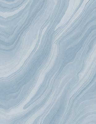 The primary subject of the image is a blue and white marbled tile. The setting is a bathroom, as the tile is placed on a wall. The visual style is a photo, capturing the intricate patterns and textures of the marbled tile. The dominant colors are blue and white, creating a calm and soothing atmosphere in the bathroom.