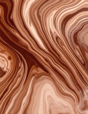 The image features a close-up of a brown and white marbled surface, possibly a piece of wood or a stone. The marbled pattern creates a visually interesting and textured appearance. The primary subject of the image is the marbled surface, which serves as the main focus of the image. The setting or background is the marbled surface itself, and the visual style is a close-up of the marbled pattern. The colors and mood of the image are predominantly brown and white, with a sense of natural texture and