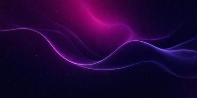 The primary subject of the image is a purple and blue swirl, which appears to be a digital art or illustration. The setting is a dark, star-filled sky, creating a sense of depth and mystery. The visual style is modern and captivating, with the swirl being the focal point of the scene. The colors and mood of the image are predominantly purple and blue, giving it a serene and calming atmosphere.