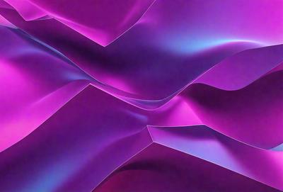 The primary subject of the image is a purple and blue patterned wallpaper. The setting is a room with a purple and blue color scheme. The visual style is a digital art or illustration, creating a unique and vibrant atmosphere. The dominant colors are purple and blue, which contribute to a calm and soothing mood.