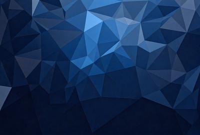 The primary subject of the image is a blue geometric pattern, which is the main object, scene, or focus of the image. The setting or background is a dark blue background, which adds to the overall atmosphere. The visual style of the image is digital art, as it is a digital creation. The dominant colors in the image are blue and black, creating a calm and serene mood.