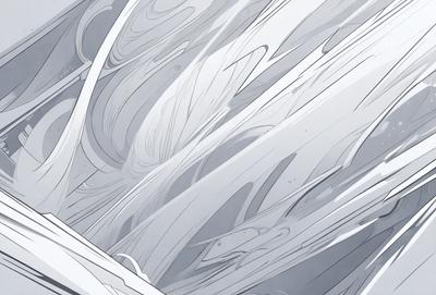 The primary subject of the image is a white, swirling, and flowing pattern. The setting is a white background, which creates a clean and minimalist appearance. The visual style is a combination of digital art and illustration, giving the image a unique and artistic touch. The colors and mood are predominantly white, which creates a sense of calmness and tranquility.