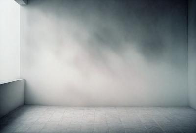The primary subject of the image is a large, white wall with a cloudy sky in the background. The setting appears to be an empty room or an outdoor space with a cloudy sky. The visual style of the image is a photo, capturing the natural light and cloudy atmosphere. The colors and mood of the image are predominantly white and cloudy, creating a calm and serene atmosphere.