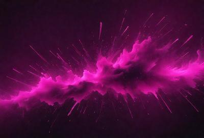 The primary subject of the image is a purple splash of paint, which appears to be a digital art or illustration. The setting is a dark background, and the visual style is a combination of digital art and a splash of paint. The colors and mood of the image are predominantly purple, creating a sense of depth and artistic expression.