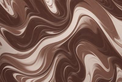 The primary subject of the image is a close-up of a brown and white patterned wallpaper. The setting is a room with a brown and white patterned wallpaper. The visual style is a close-up of the wallpaper, showcasing its intricate design. The colors and mood of the image are warm and inviting, with the brown and white pattern creating a cozy atmosphere.