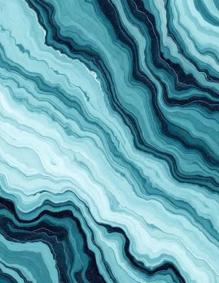 The primary subject of the image is a close-up of a blue and white marbled stone. The setting is a natural environment, with the stone being the main object of focus. The visual style is a close-up of the stone, showcasing its intricate patterns and textures. The colors and mood of the image are predominantly blue and white, creating a sense of calmness and elegance.