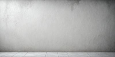 The primary subject of the image is a white wall with a large, empty space. The setting is a room with a concrete wall, and the visual style is a photo. The colors and mood of the image are predominantly white, giving it a clean and minimalist appearance.