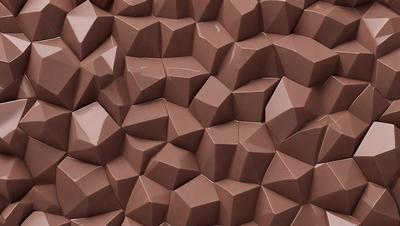The image features a close-up of a brown, textured surface with a pattern of small, irregular shapes. The surface appears to be a combination of a brick wall and a textured wallpaper. The overall atmosphere is warm and inviting, with the brown color palette creating a sense of coziness. The close-up view of the surface highlights the intricate details of the pattern, making it the primary subject of the image.