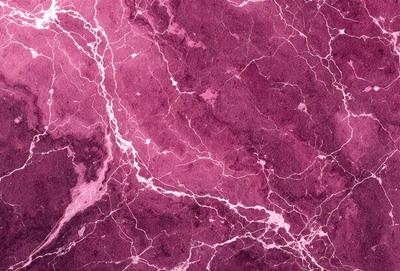 The primary subject of the image is a close-up of a marbled surface, which appears to be a purple marble wall. The setting is a room with a purple marble wall, and the visual style is a close-up of the marbled surface. The colors and mood of the image are predominantly purple, creating a calm and elegant atmosphere.