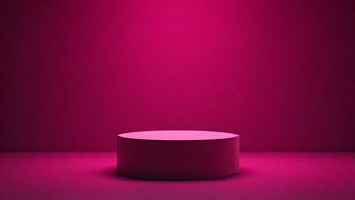 The primary subject of the image is a large, pink, circular object. The setting is a pink background, which creates a striking contrast with the object. The visual style appears to be a photo, as the object is in focus and the background is clearly visible. The colors and mood of the image are predominantly pink, giving it a warm and vibrant atmosphere.