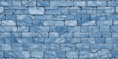 The primary subject of the image is a blue brick wall. The setting is a blue brick wall, and the visual style is a photo. The dominant colors are blue and white, creating a calm and serene atmosphere.
