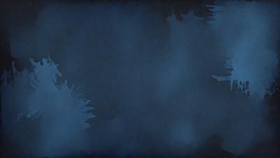 The primary subject of the image is a blue background with a tree-like pattern. The setting appears to be a dark, moody environment. The visual style is a combination of a photo and a digital art, illustration, or drawing. The dominant colors are blue and black, creating a dramatic and mysterious atmosphere.