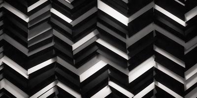 The primary subject of the image is a black and white pattern, which is a black and white checkered pattern. The setting is a black and white background, which creates a contrasting and visually striking effect. The visual style is a combination of a photo and digital art, as the pattern is created using a digital art tool. The colors and mood of the image are predominantly black and white, giving it a classic and timeless appearance.