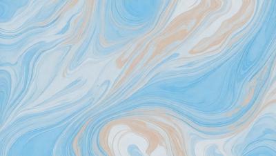 The primary subject of the image is a blue and white swirling pattern, which appears to be a painting or a digital artwork. The setting is a blue and white marbled surface, which serves as the background. The visual style is a combination of painting and digital art, creating a unique and eye-catching design. The colors and mood of the image are predominantly blue and white, giving it a calming and serene atmosphere.