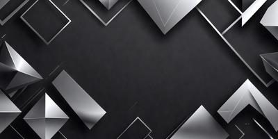 The primary subject of the image is a black and silver patterned wallpaper. The setting is a black background, and the visual style is a combination of digital art and illustration. The dominant colors are black and silver, creating a modern and sleek atmosphere.