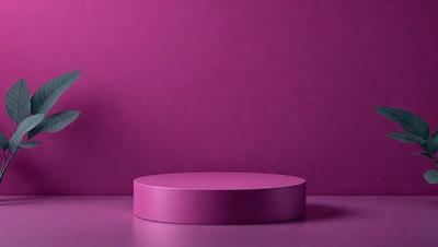 The primary subject of the image is a purple square or circle, which is placed on a purple surface. The setting appears to be a room with a purple wall, and the visual style is a close-up of the purple object. The colors and mood of the image are predominantly purple, creating a calm and serene atmosphere.